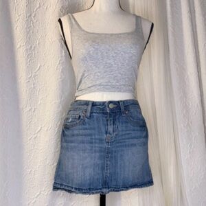 Old Navy blue denim Jean mini skirt size 14